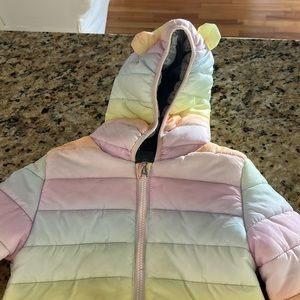 Girls puffy jacket- used condition